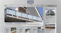 Desktop Screenshot of kostuj-metallbau.de